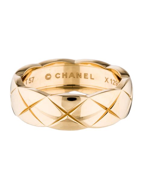 chanel men ring gold band|Chanel ring sale.